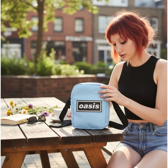 Rocksax Oasis Crossbody Bag – Blue ✦ Adjustable Strap ✦ Zip Pockets ✦ Rare NWT - Picture 1 of 4